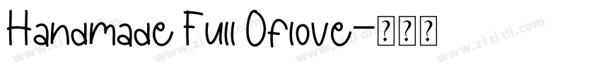 Handmade Full Oflove字体转换